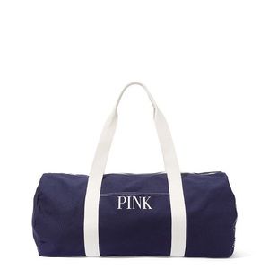 PINK CANVAS DUFFLE BAG
